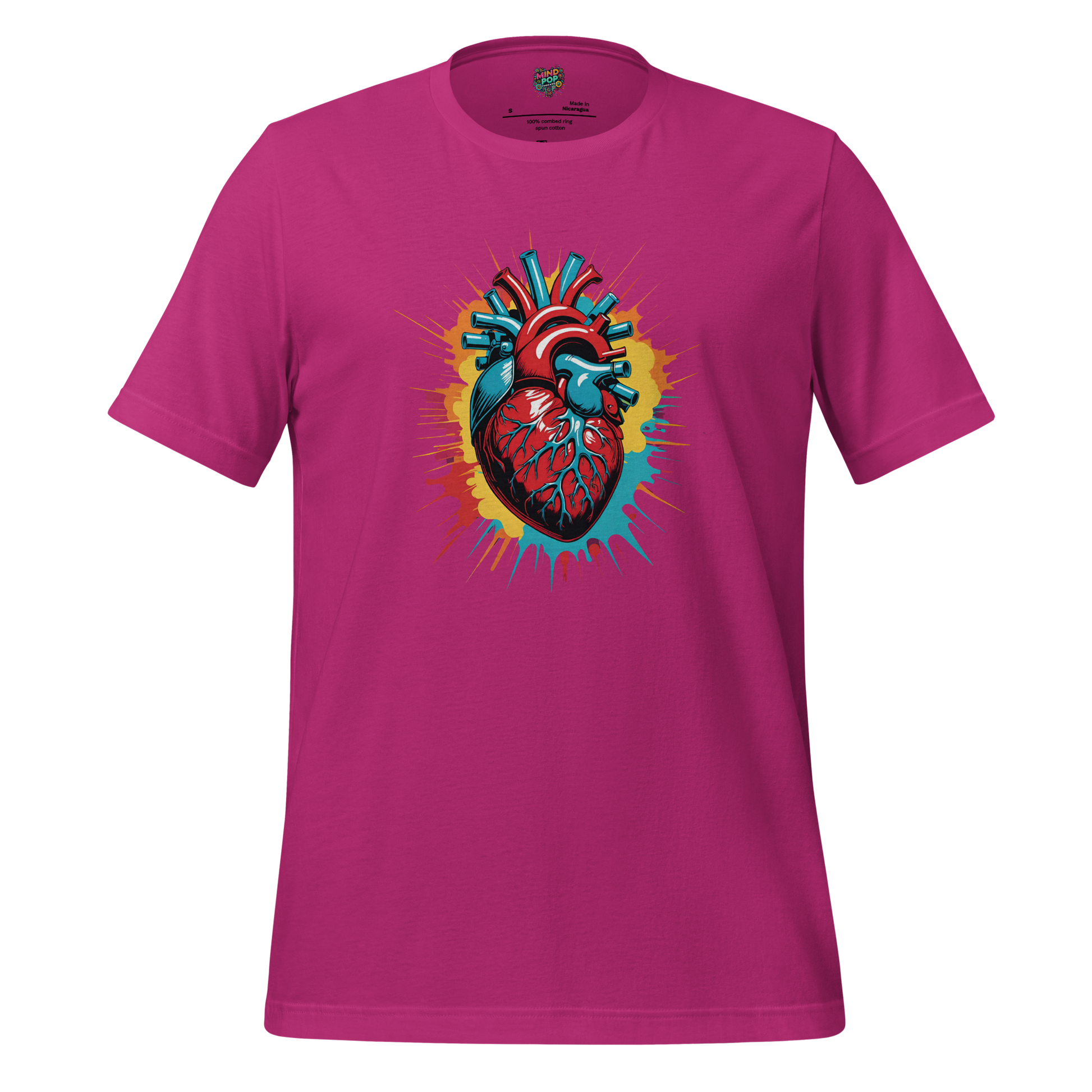 Heartache - Gothic Anatomical Tee Berry