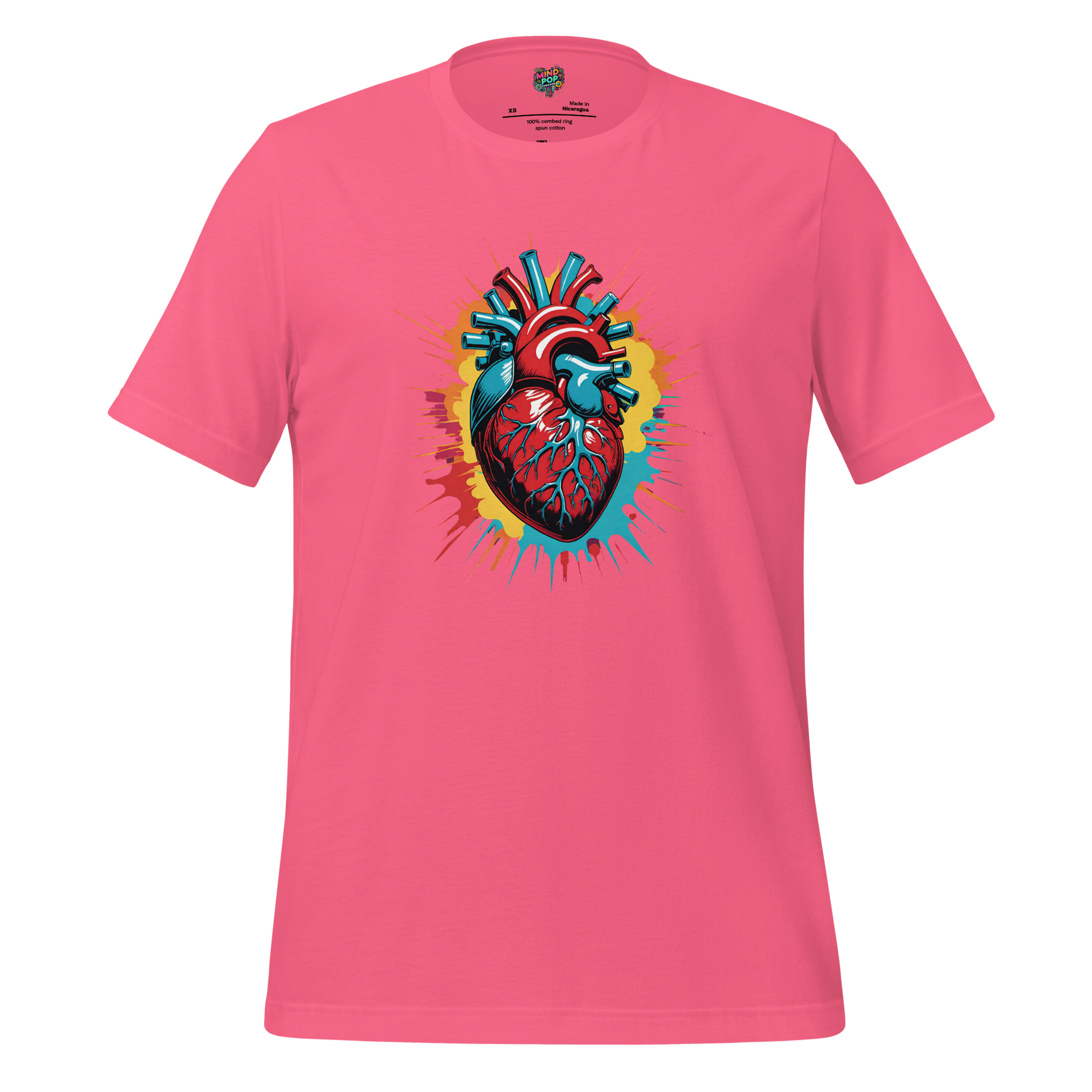 Heartache - Gothic Anatomical Tee Charity Pink