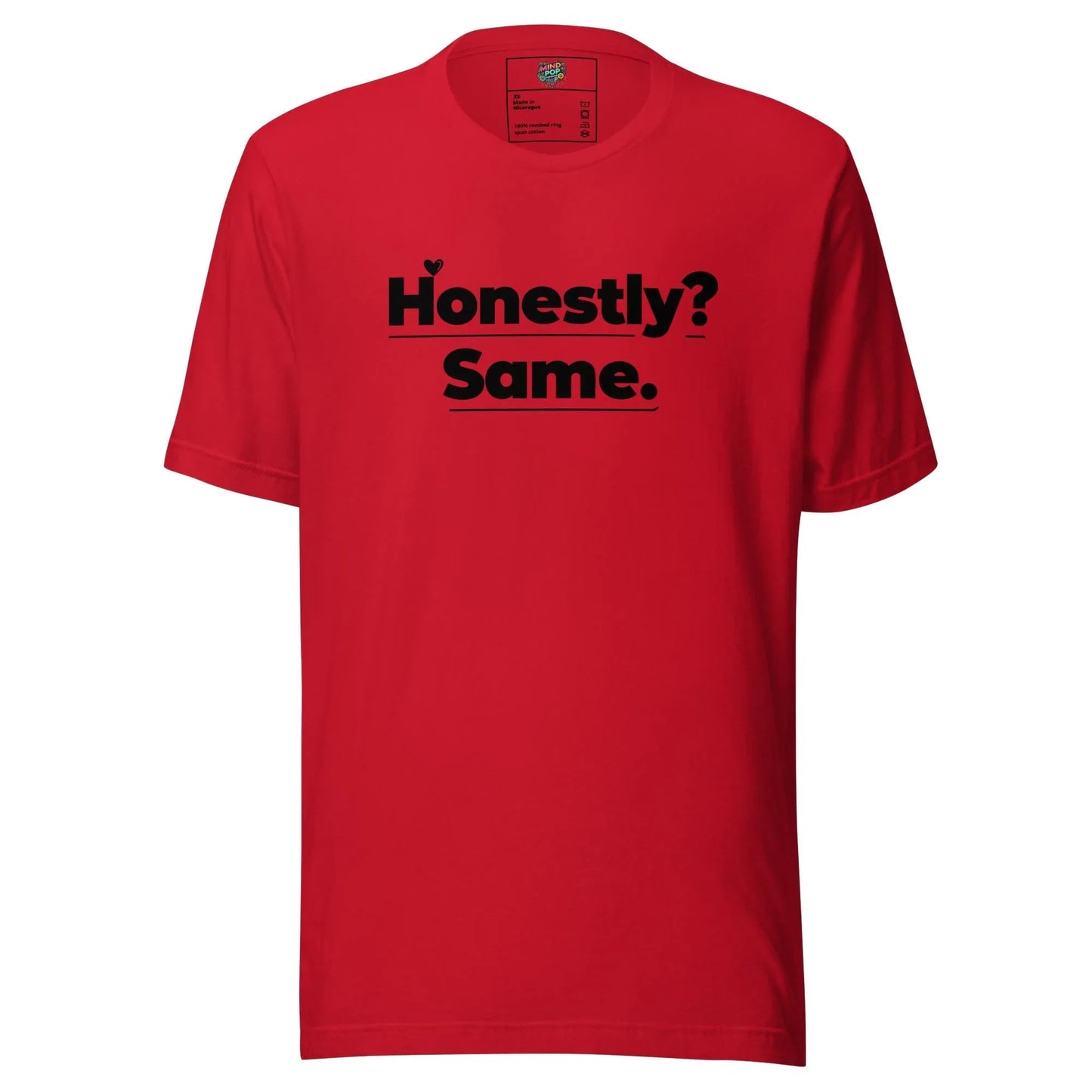 Honestly, Me Too Shirt Red
