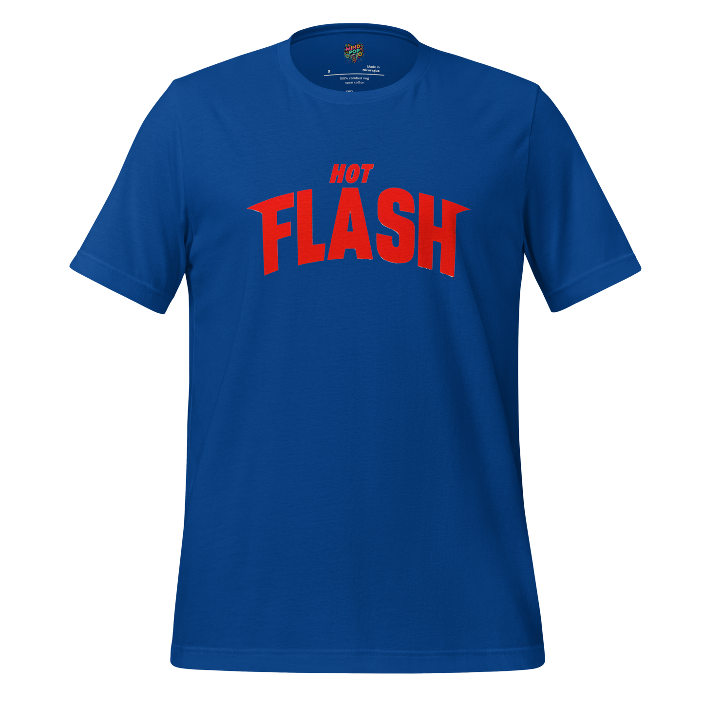 Hot Flash Graphic Tee — Funny Menopause Humor True Royal