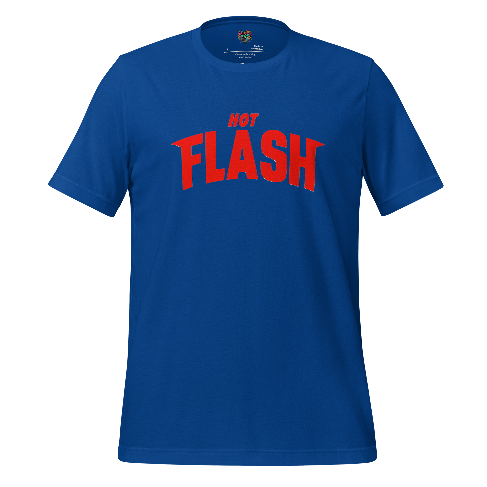 Hot Flash Graphic Tee — Funny Menopause Humor True Royal