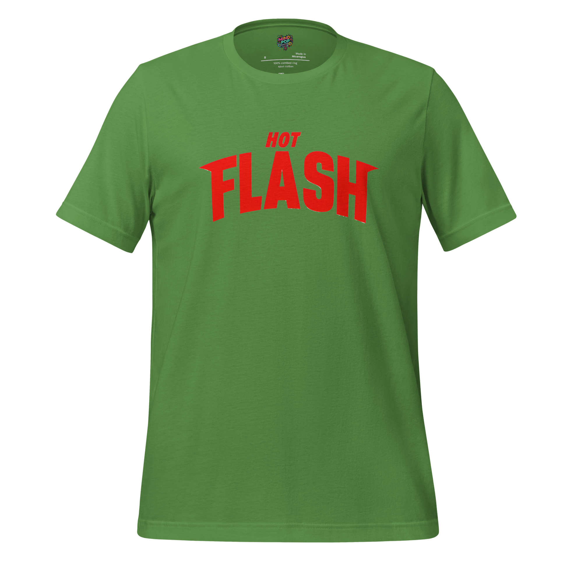 Hot Flash Graphic Tee — Funny Menopause Humor Leaf