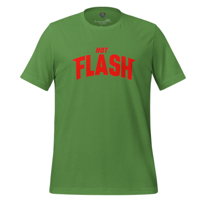 Hot Flash Graphic Tee — Funny Menopause Humor Leaf