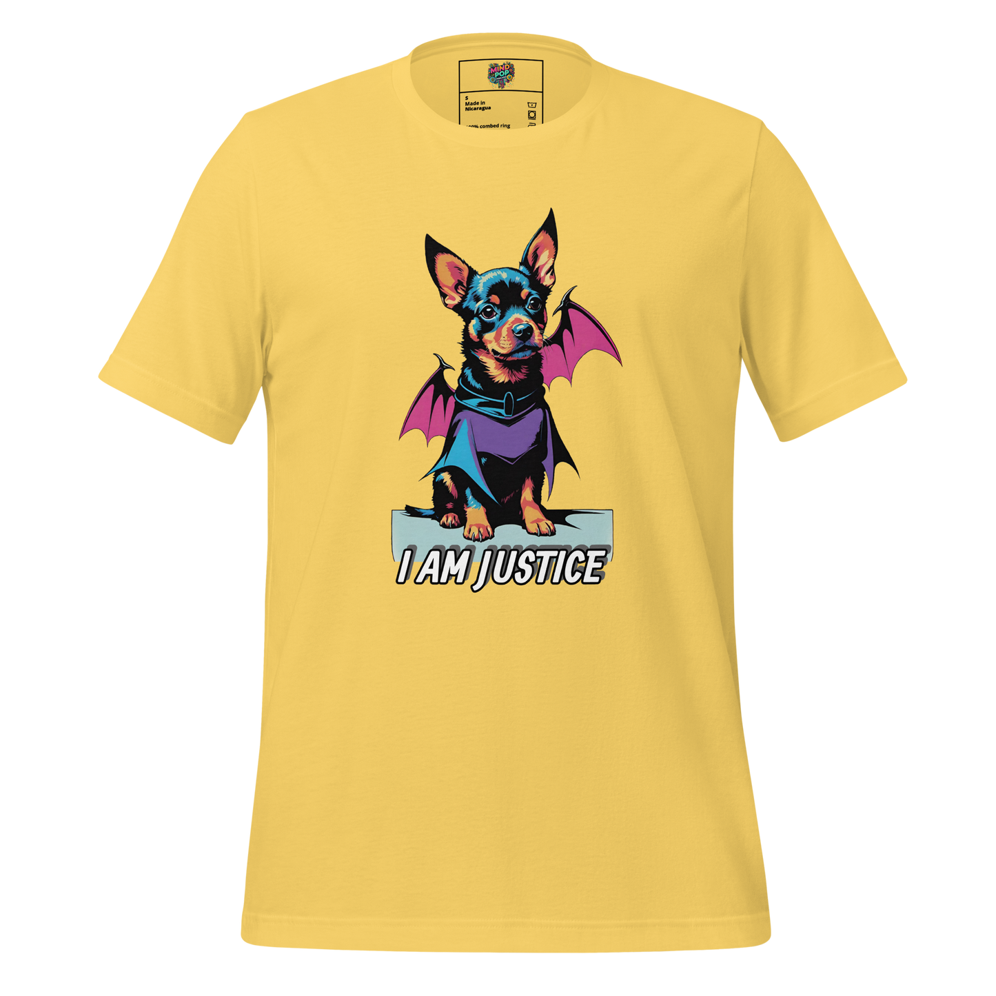 I Am Justice Shirt Yellow