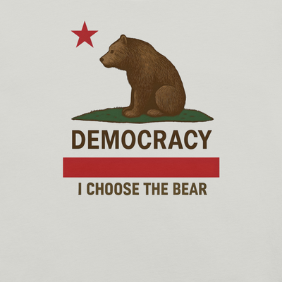 I Choose Democracy Tee — California Bear Graphic