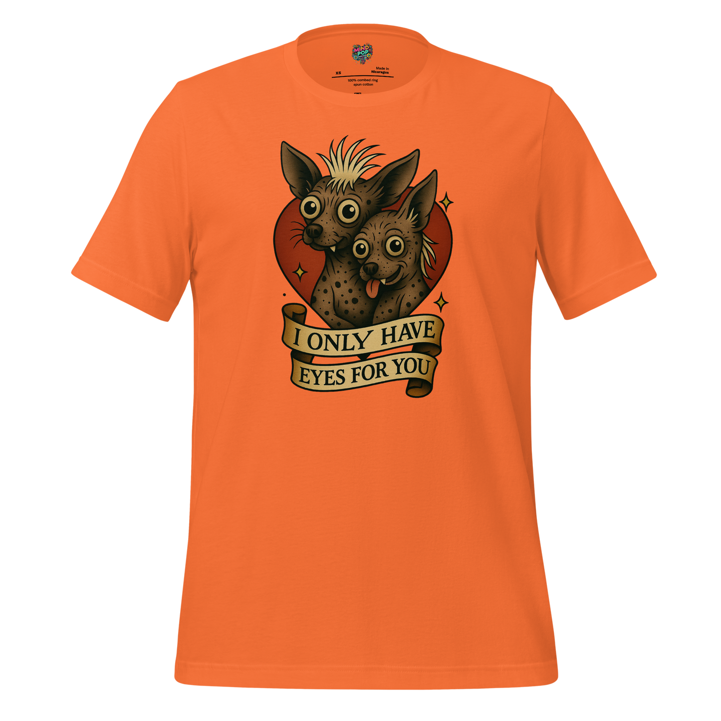 Only Have Eyes - Skeleton Tee Orange