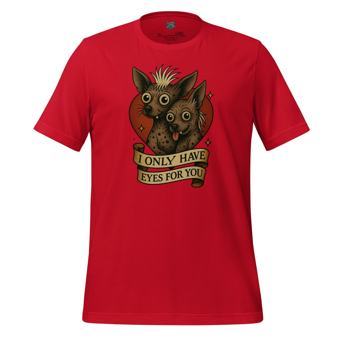 Only Have Eyes - Skeleton Tee Red