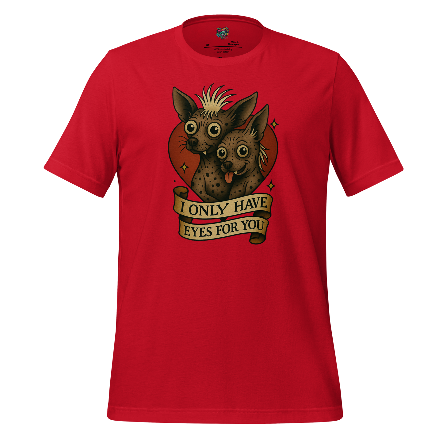 Only Have Eyes - Skeleton Tee Red