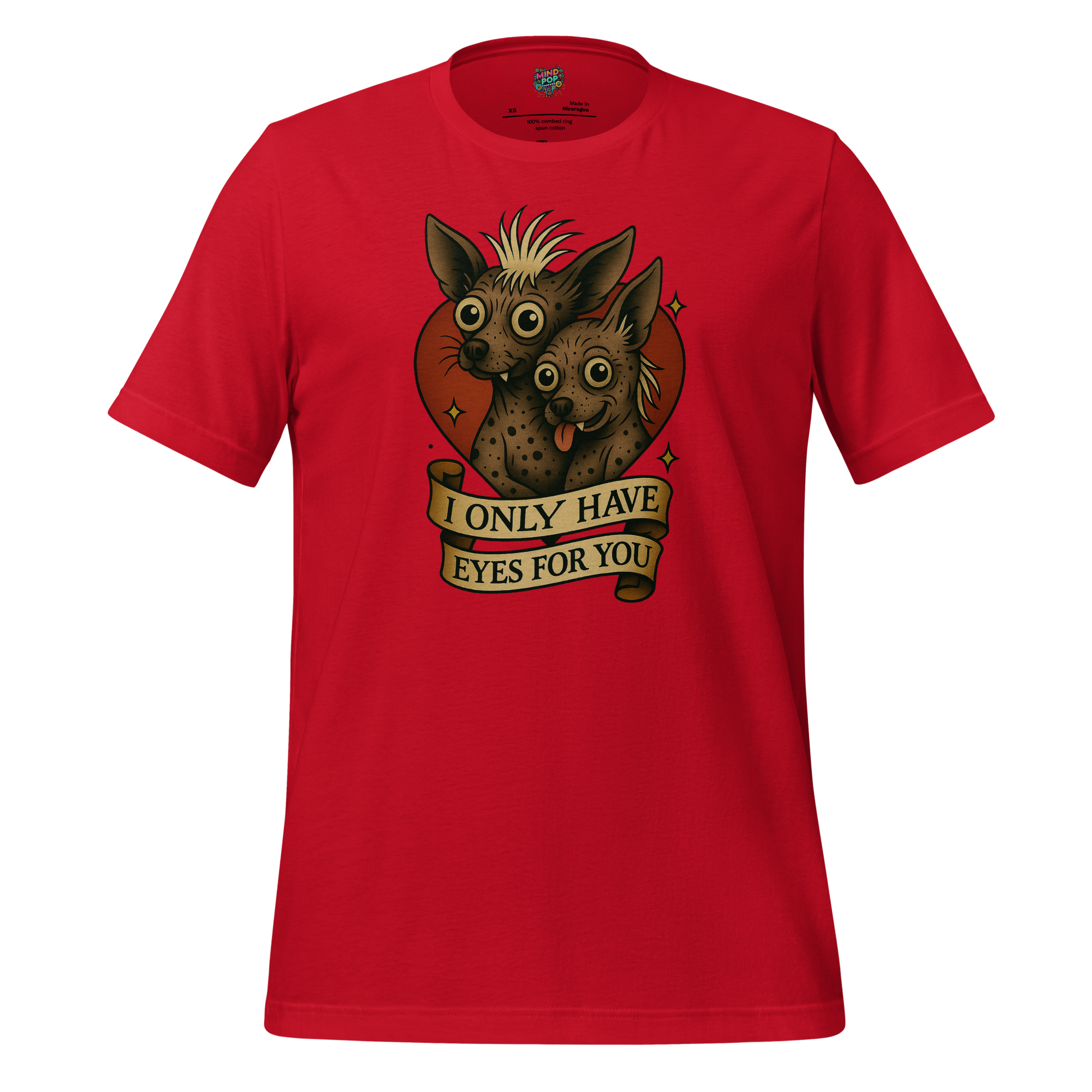 Only Have Eyes - Skeleton Tee Red