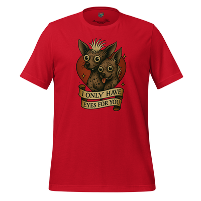 Only Have Eyes - Skeleton Tee Red