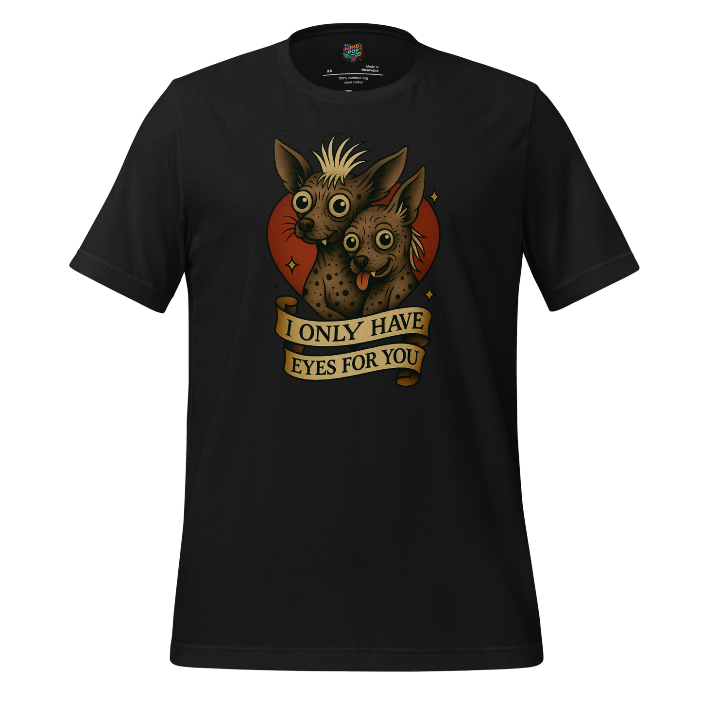 Only Have Eyes - Skeleton Tee Vintage Black