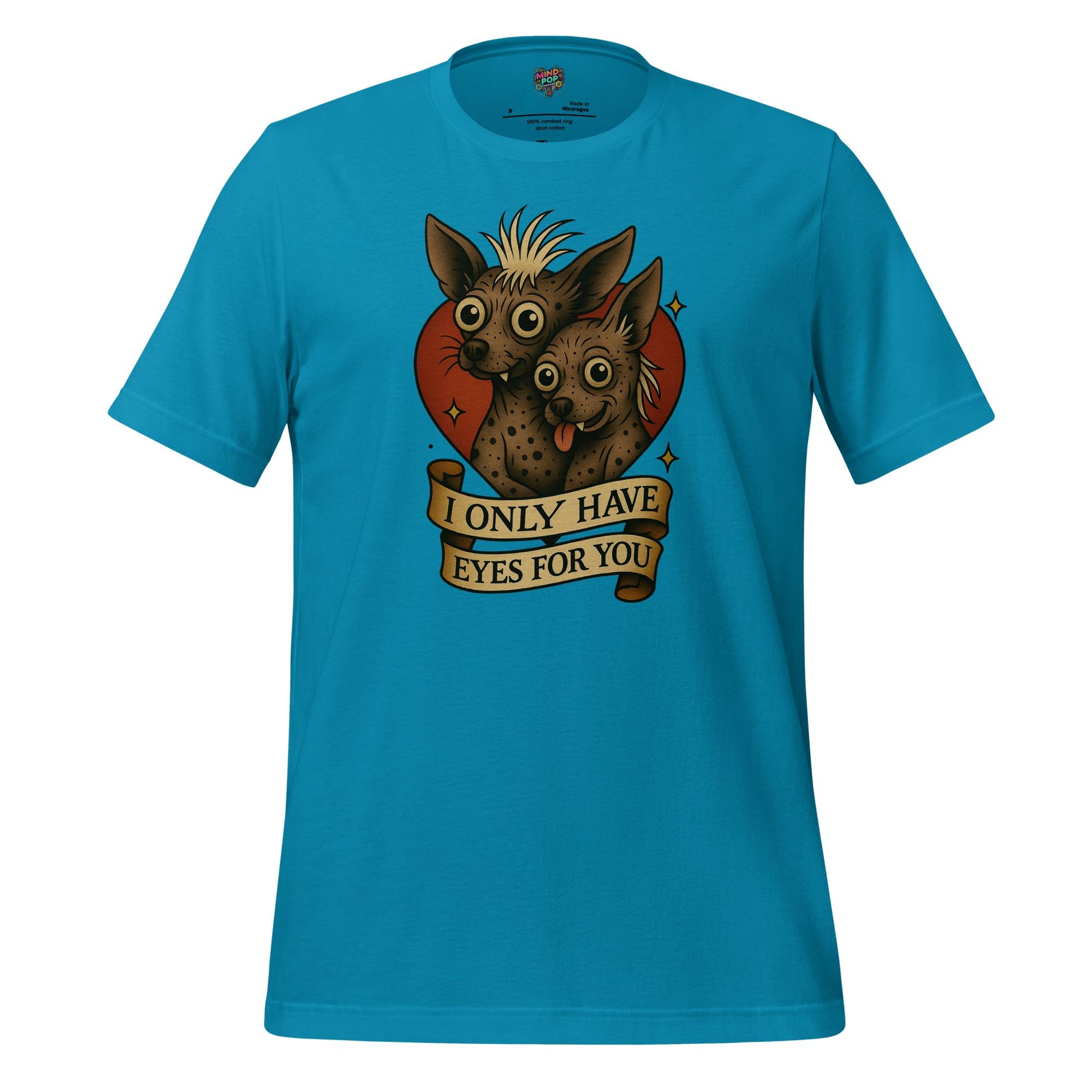 Only Have Eyes - Skeleton Tee Aqua