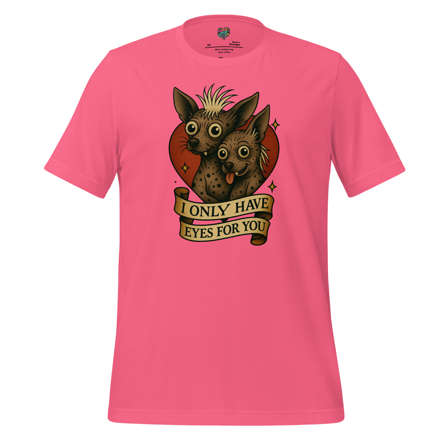 Only Have Eyes - Skeleton Tee Charity Pink