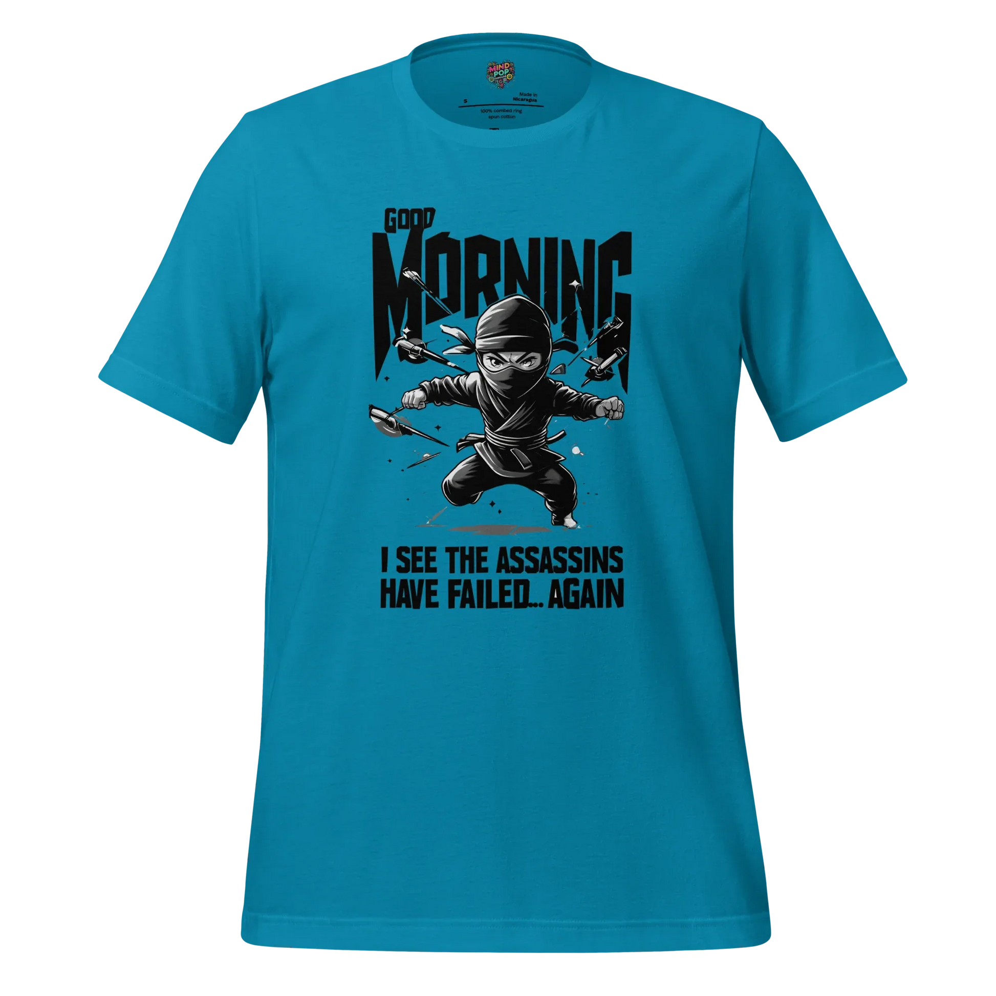 Assassins Failed - Sarcastic Graphic Tee Aqua