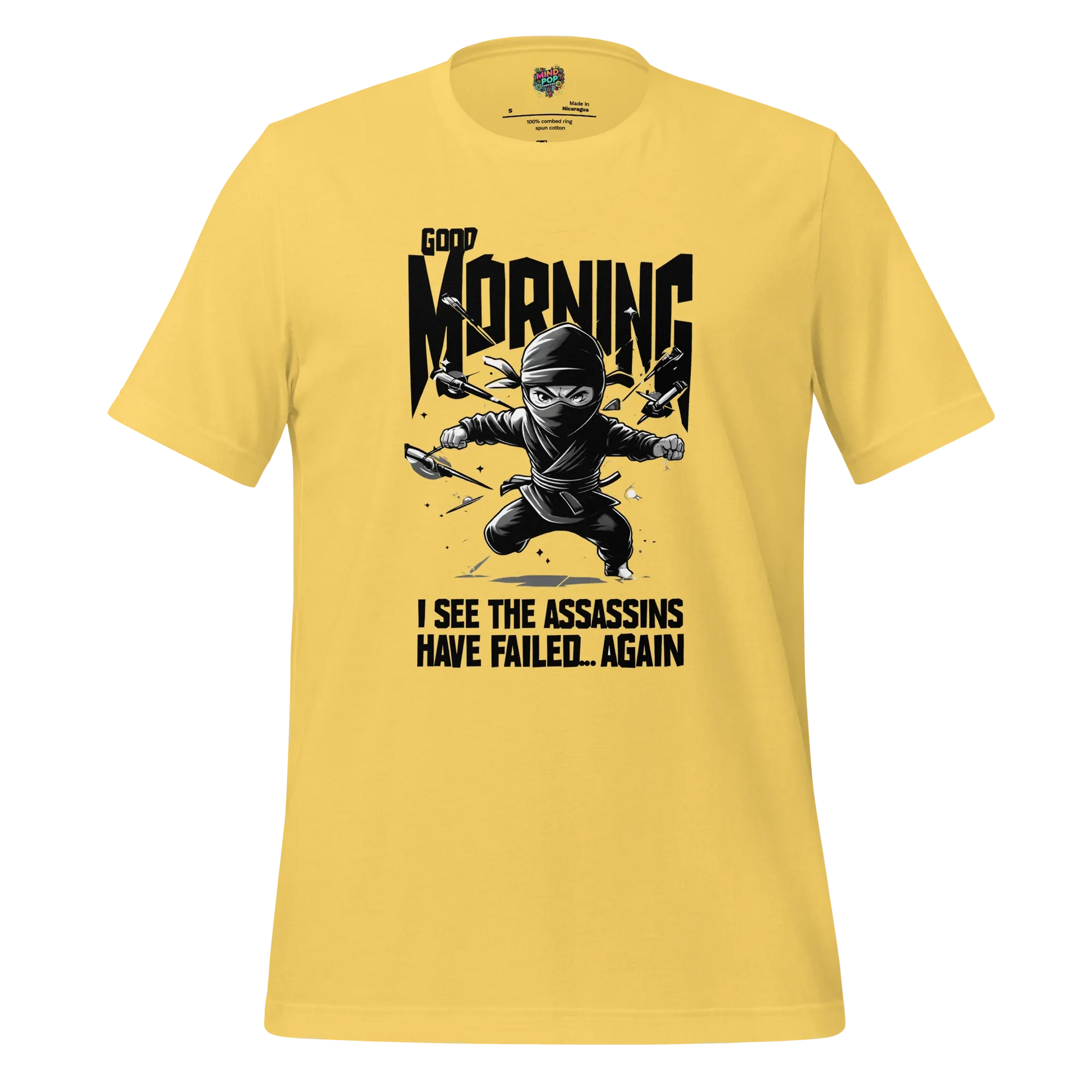 Assassins Failed - Sarcastic Graphic Tee Yellow