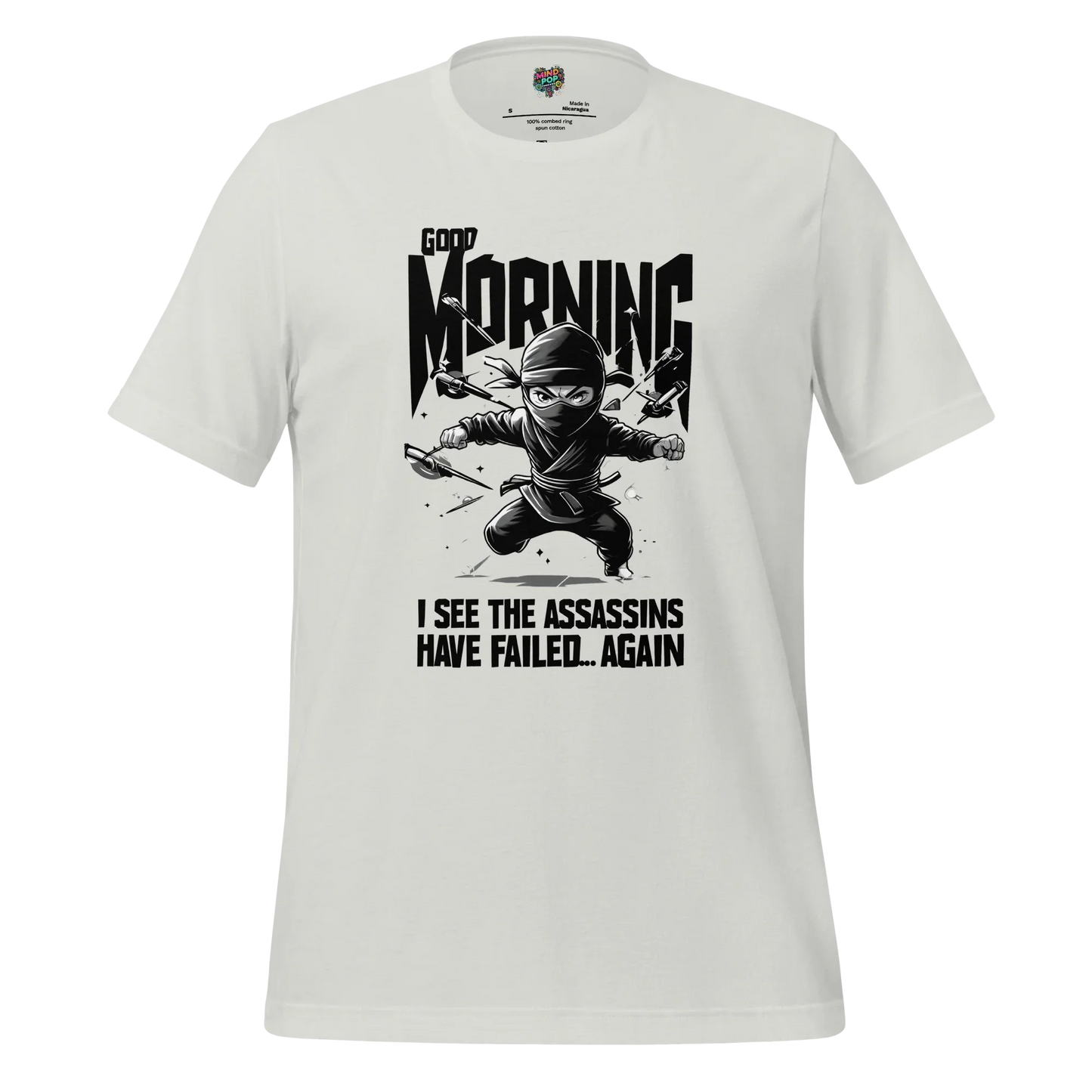 Assassins Failed - Sarcastic Graphic Tee Silver