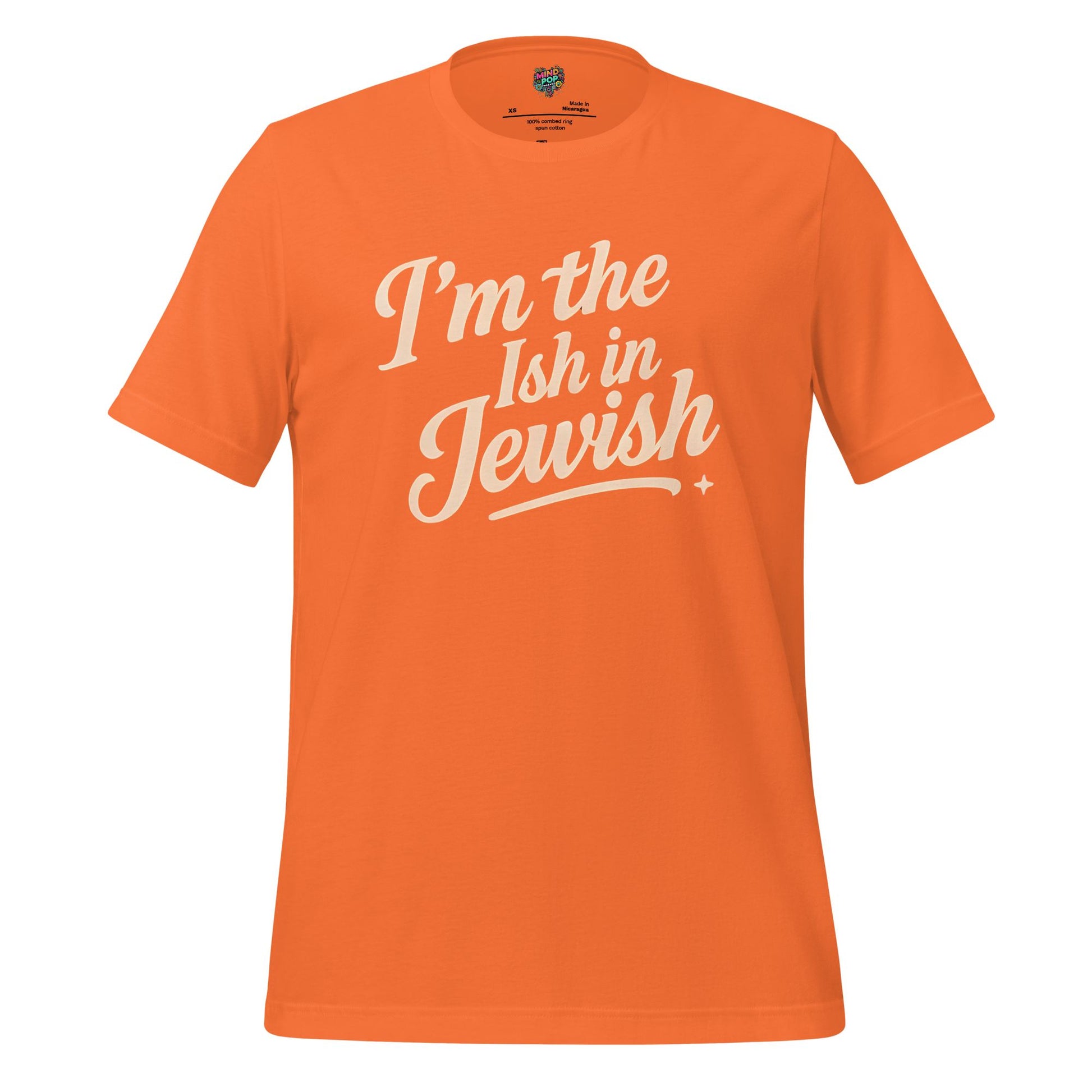 I’m the Ish in Jewish Funny Religion Shirt Orange