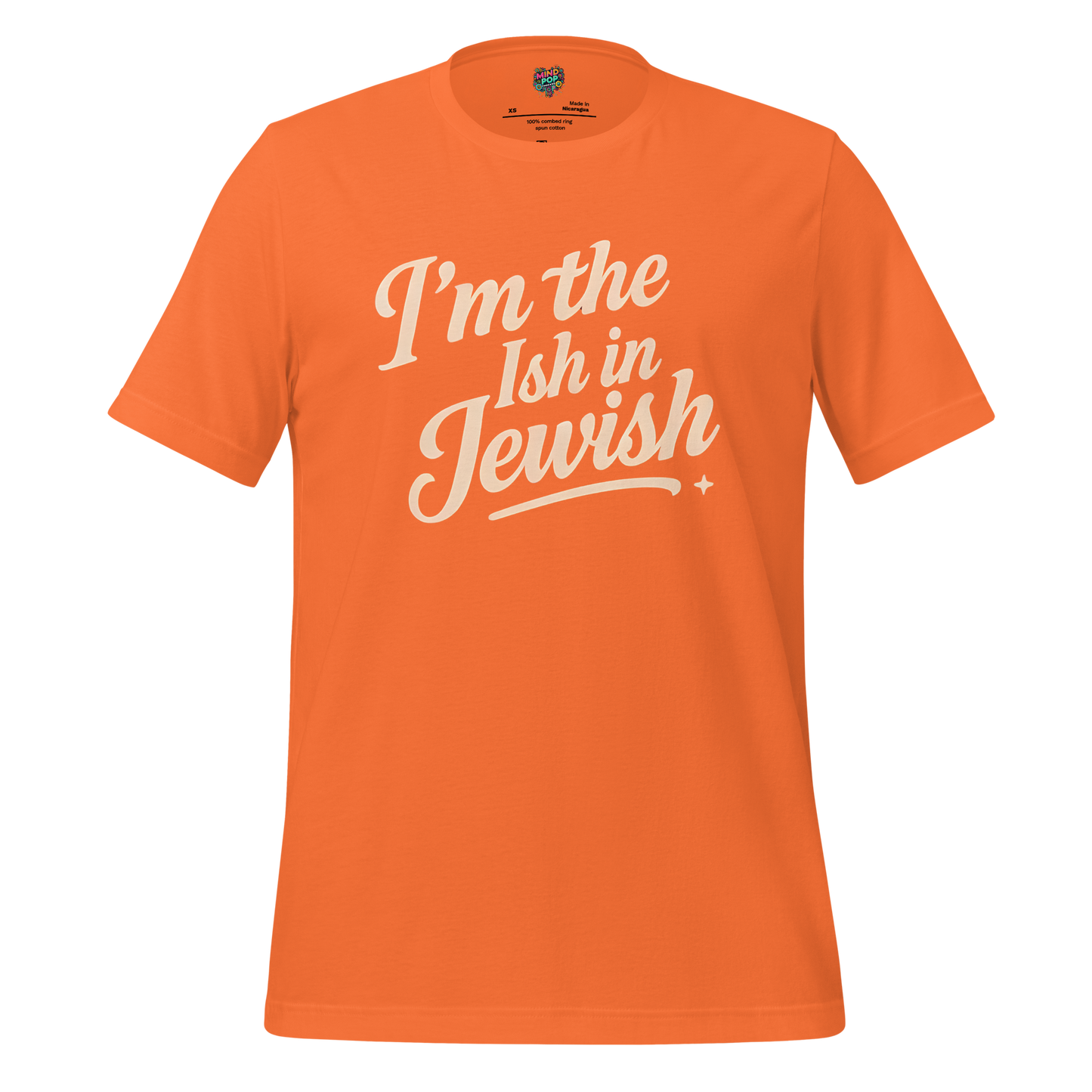 I’m the Ish in Jewish Funny Religion Shirt Orange