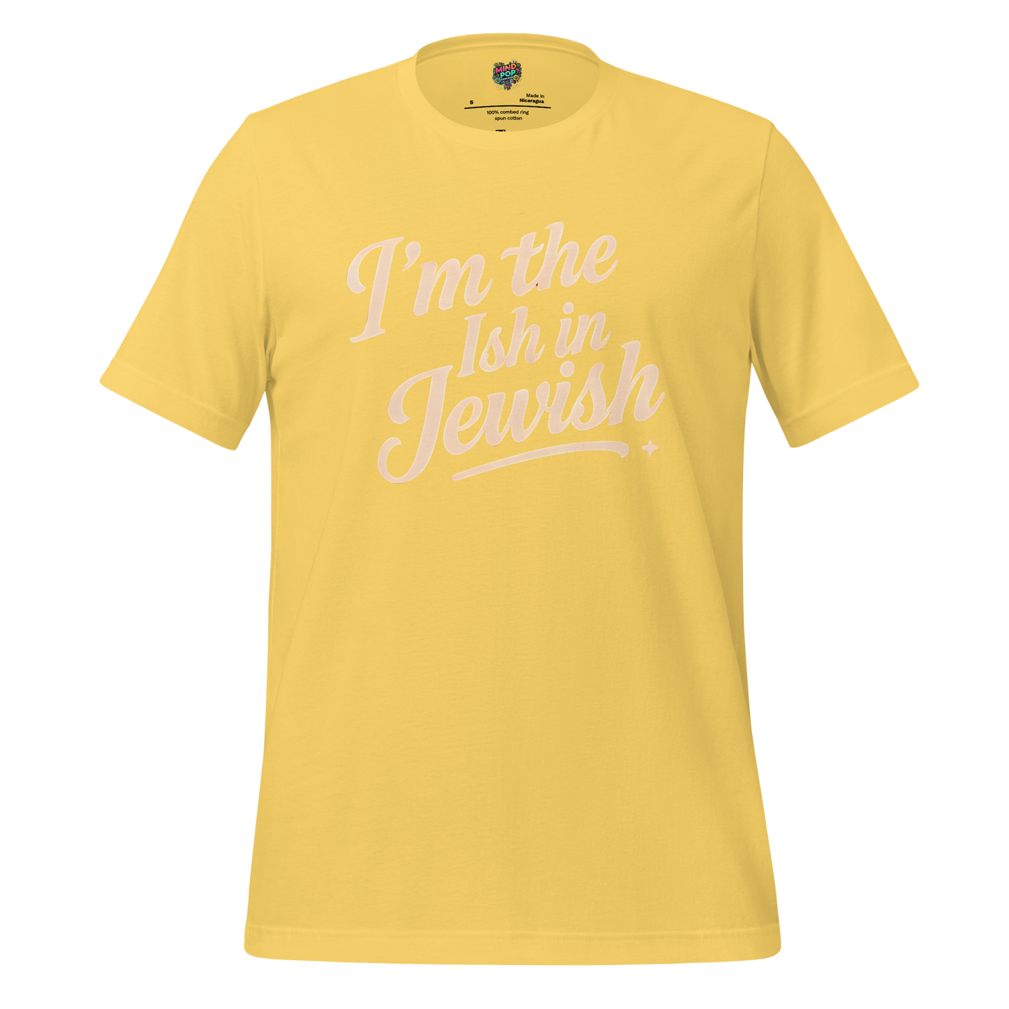 I’m the Ish in Jewish Funny Religion Shirt Yellow