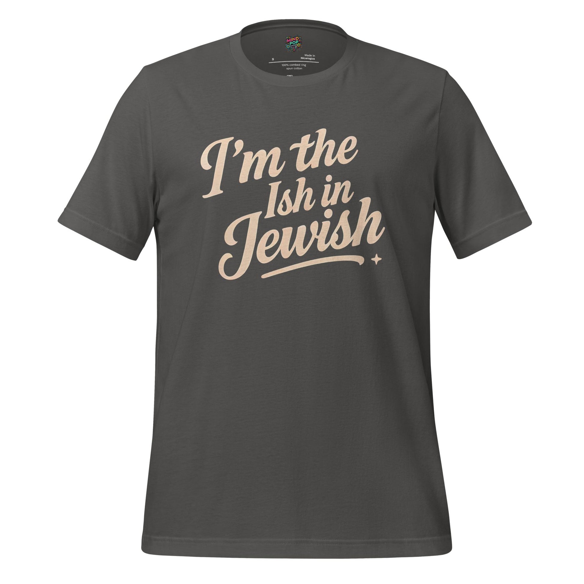 I’m the Ish in Jewish Funny Religion Shirt Asphalt
