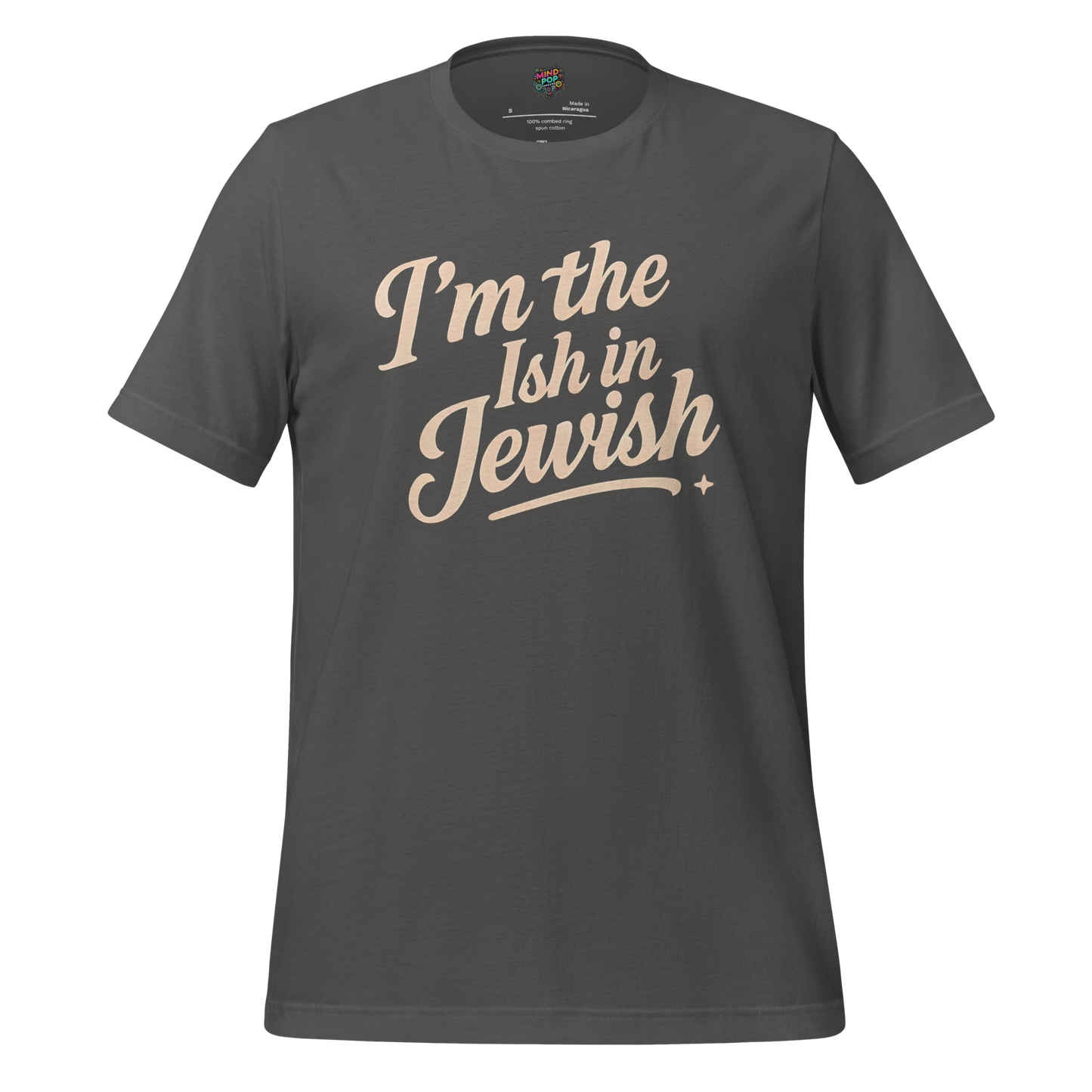 I’m the Ish in Jewish Funny Religion Shirt Asphalt