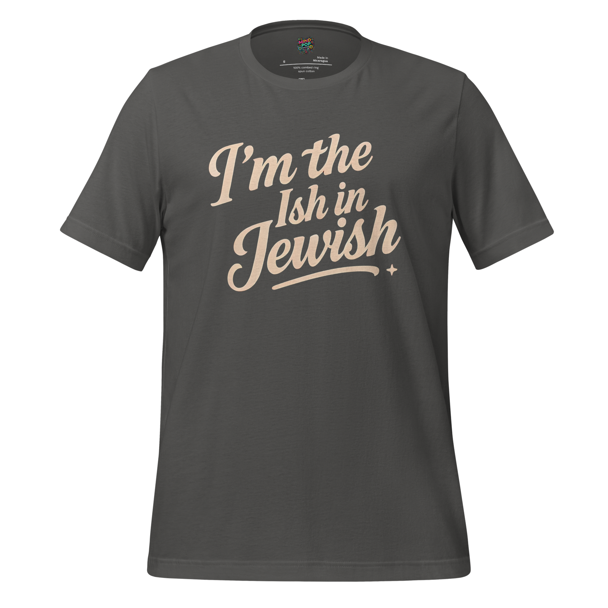 I’m the Ish in Jewish Funny Religion Shirt Asphalt