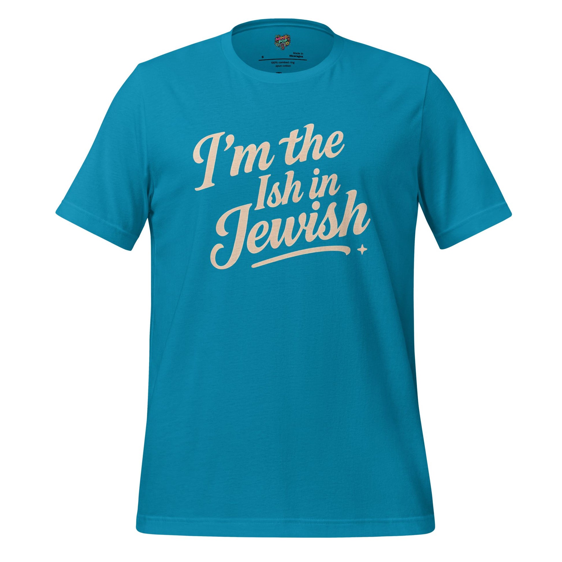 I’m the Ish in Jewish Funny Religion Shirt Aqua