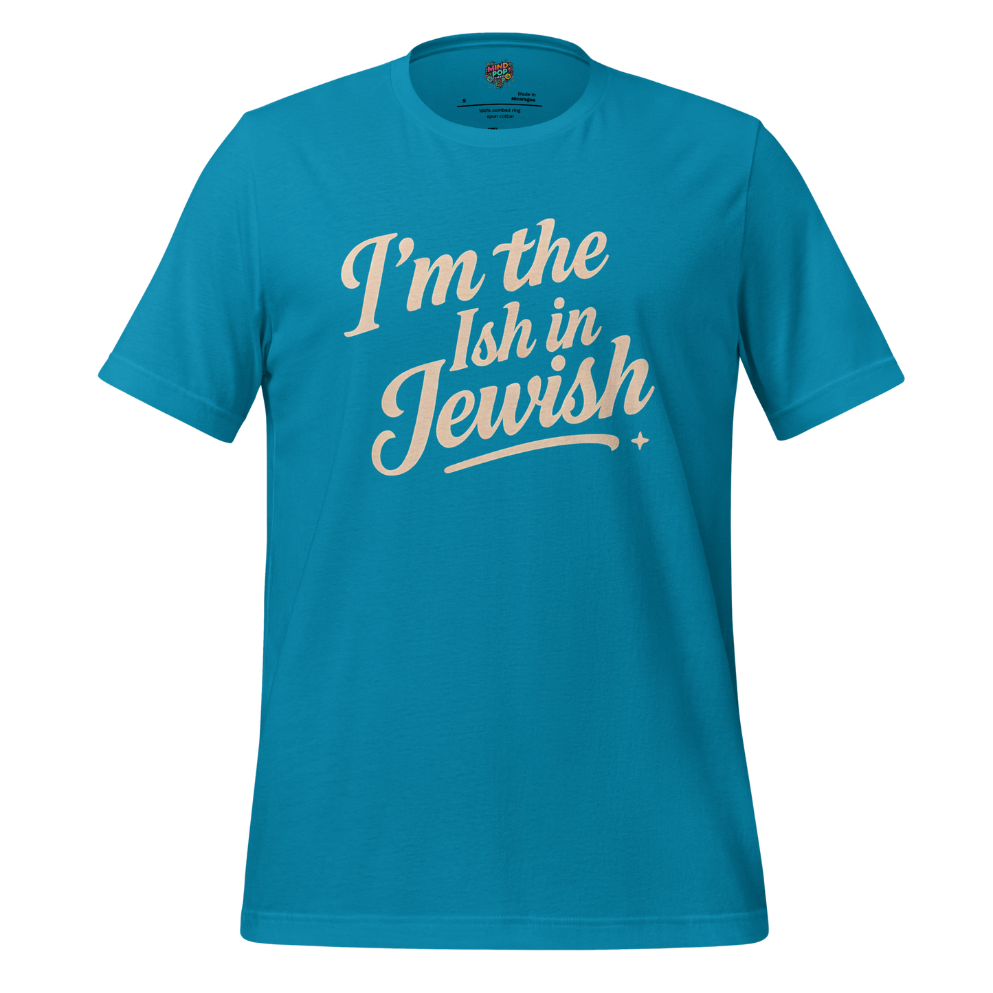 I’m the Ish in Jewish Funny Religion Shirt Aqua