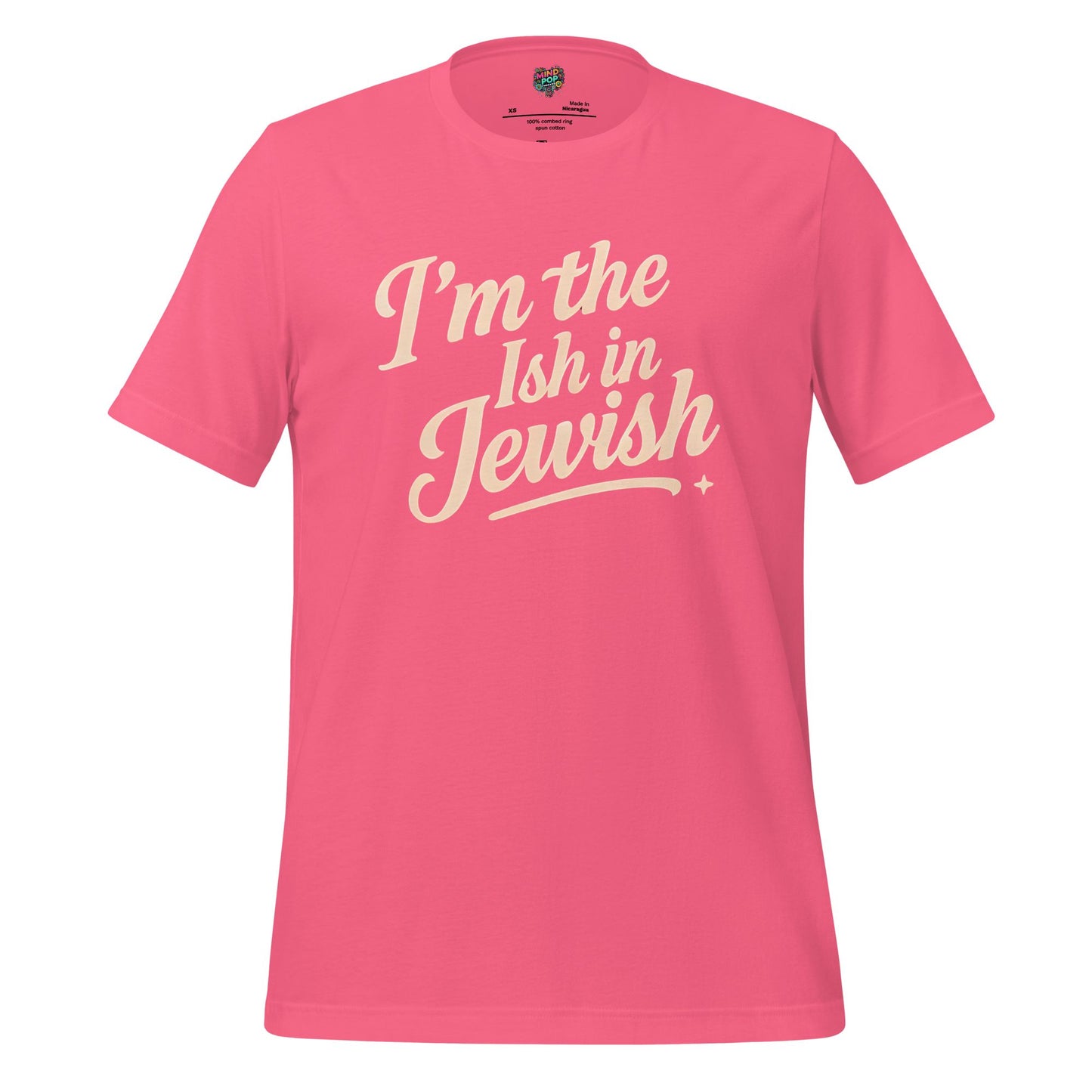 I’m the Ish in Jewish Funny Religion Shirt Charity Pink