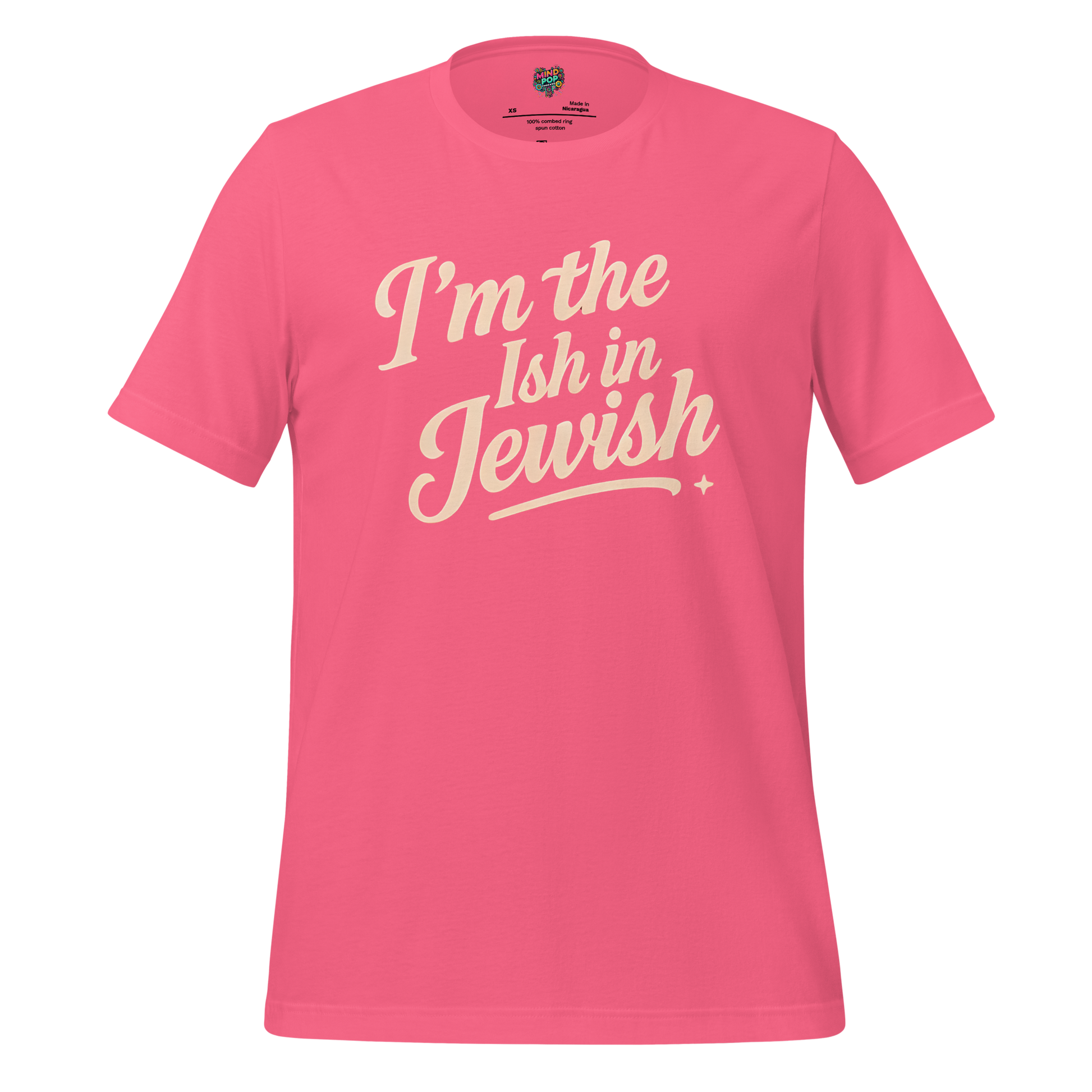 I’m the Ish in Jewish Funny Religion Shirt Charity Pink