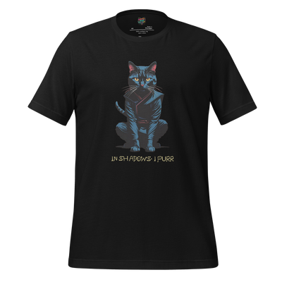 In Shadows I Purr Shirt Vintage Black