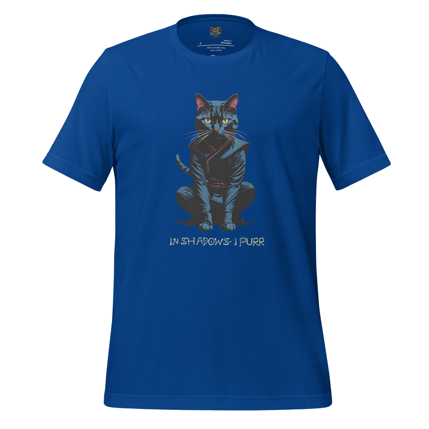 In Shadows I Purr Shirt True Royal
