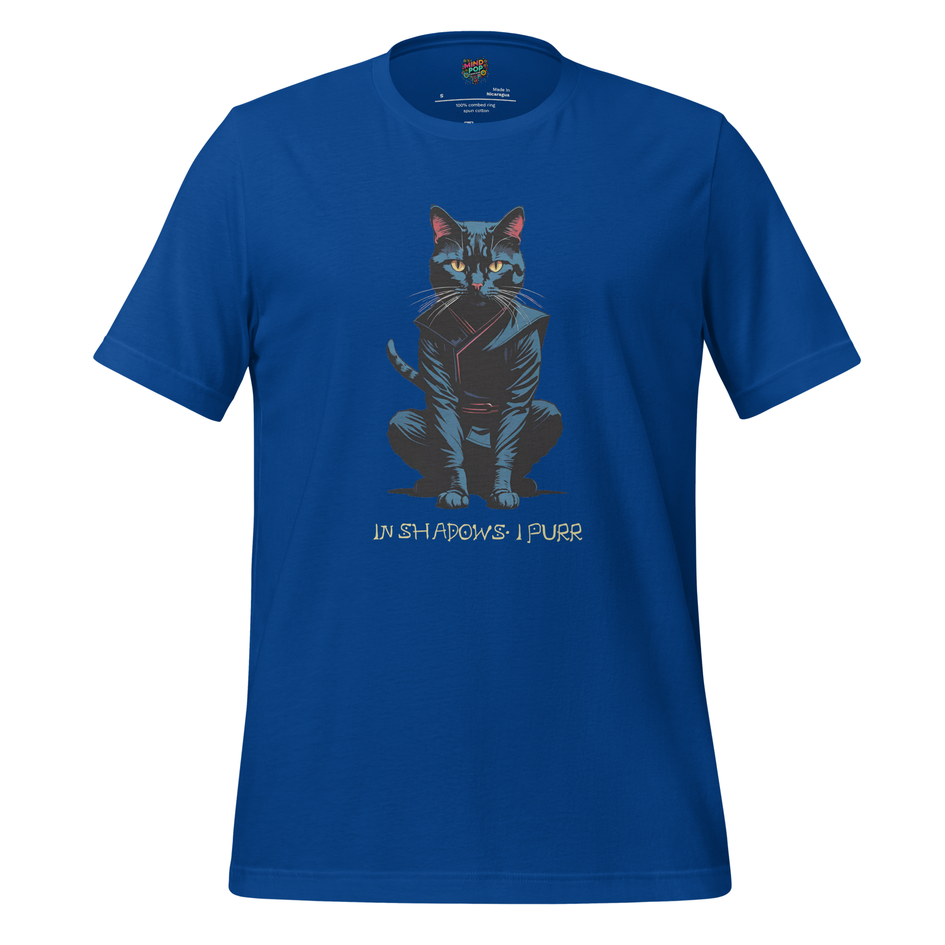 In Shadows I Purr Shirt True Royal