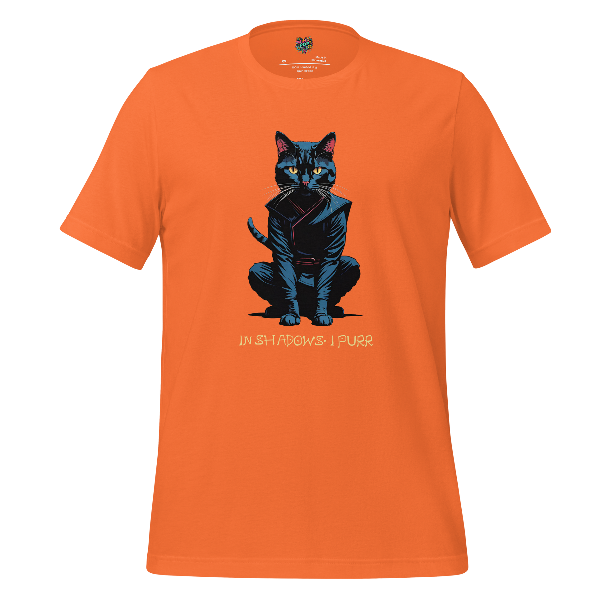 In Shadows I Purr Shirt Orange