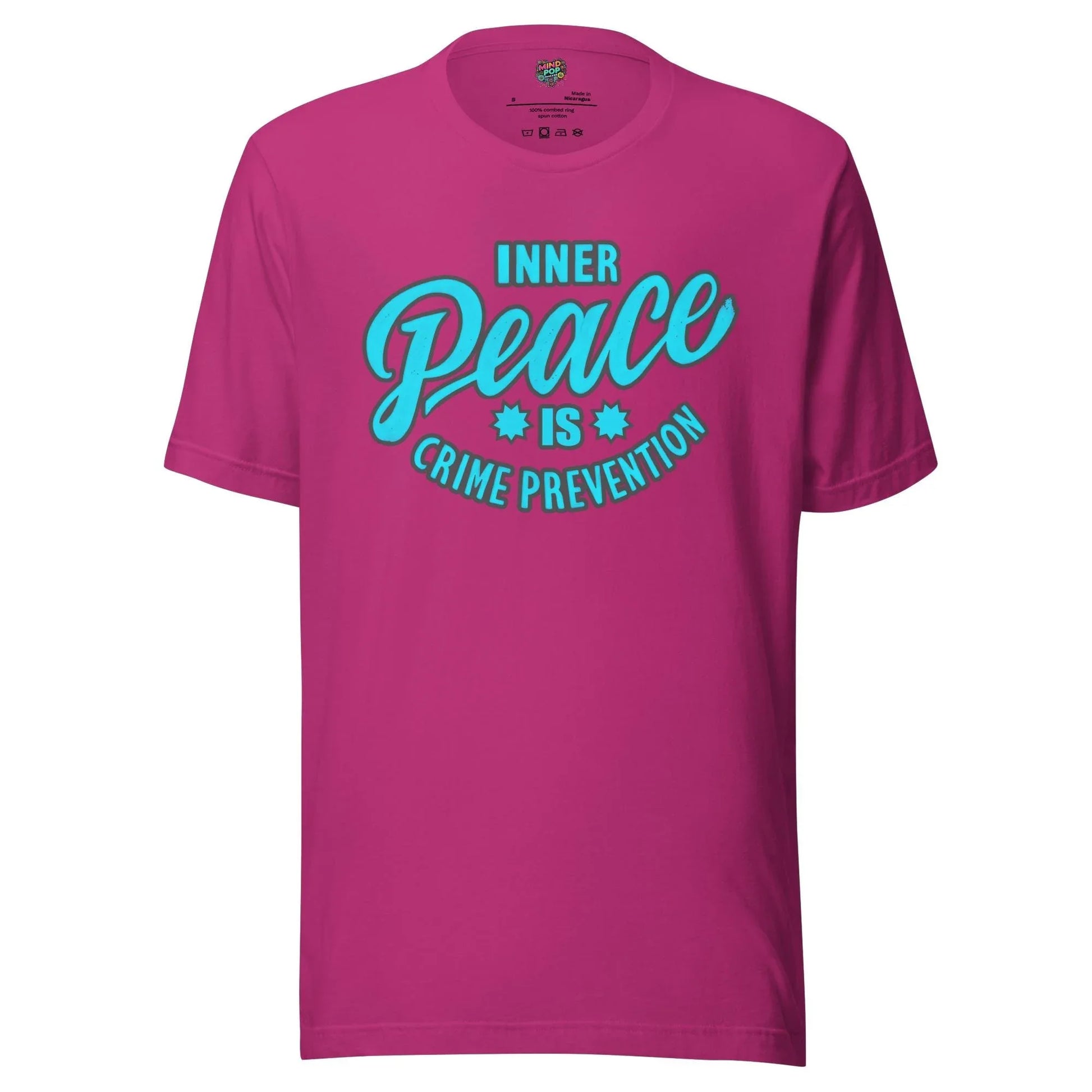 Inner Peace Crime Prevention Shirt Berry