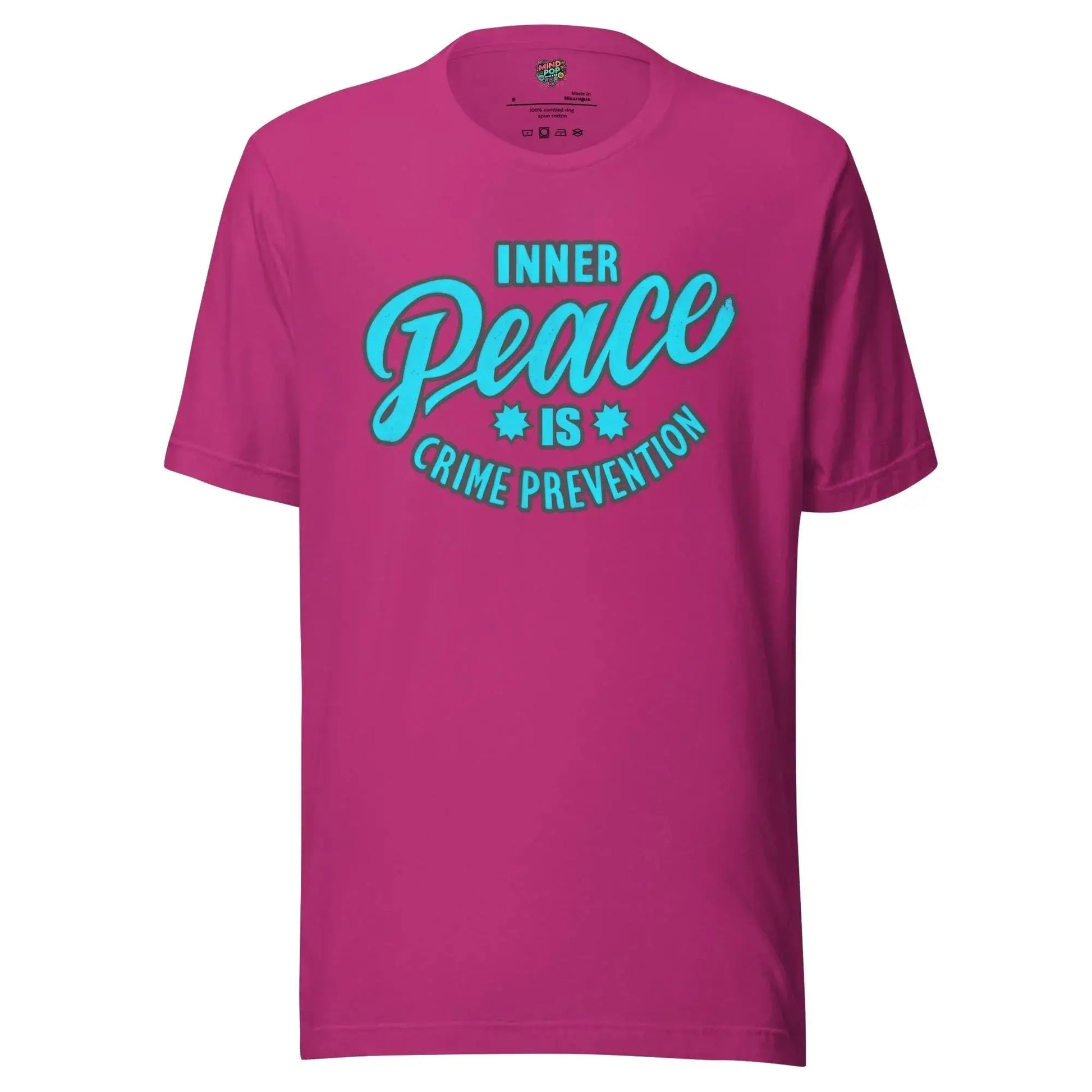 Inner Peace Crime Prevention Shirt Berry