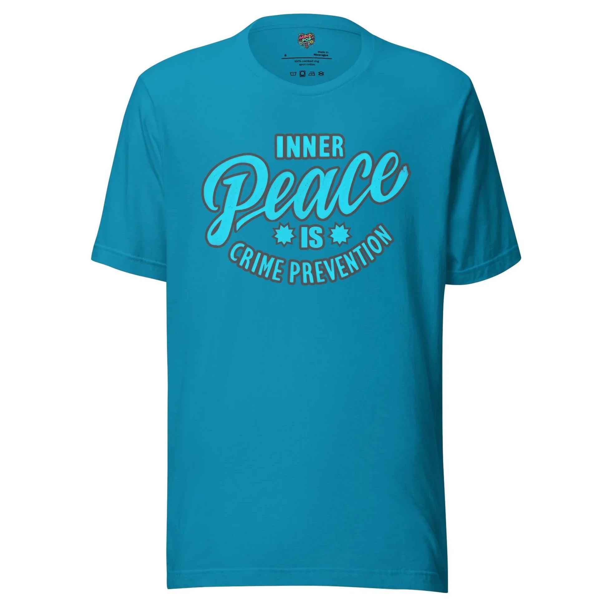Inner Peace Crime Prevention Shirt Aqua