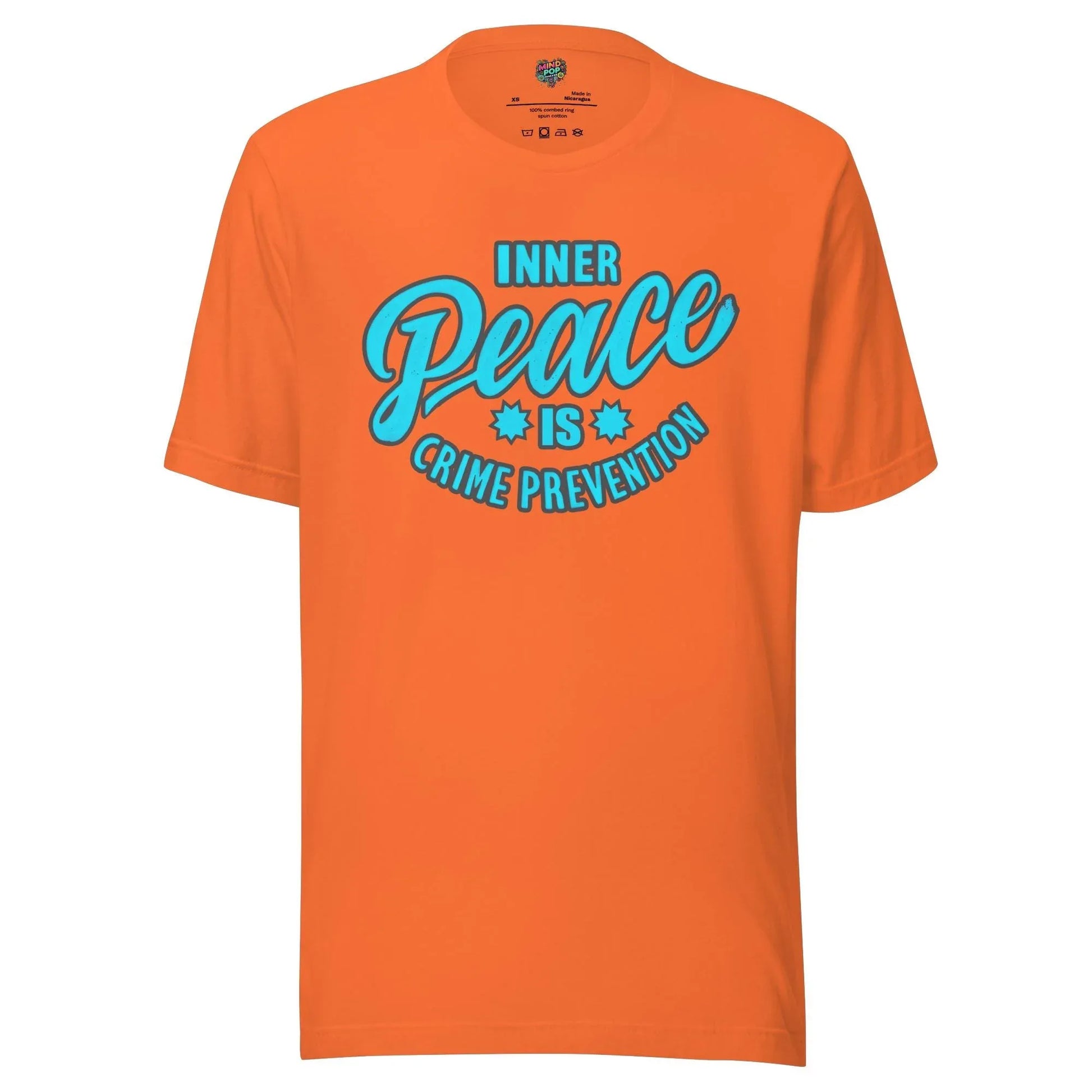 Inner Peace Crime Prevention Shirt Orange