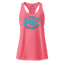 Inner Peace is Crime Prevention fitted racerback tank top Hot Pink