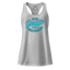 Inner Peace is Crime Prevention fitted racerback tank top Heather gray