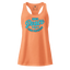 Inner Peace is Crime Prevention fitted racerback tank top Light Orange