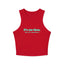 It's Me Time Yoga & Pilates fitted Micro-rib Racer tank Solid Red Blend