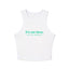 It's Me Time Yoga & Pilates fitted Micro-rib Racer tank Solid White Blend