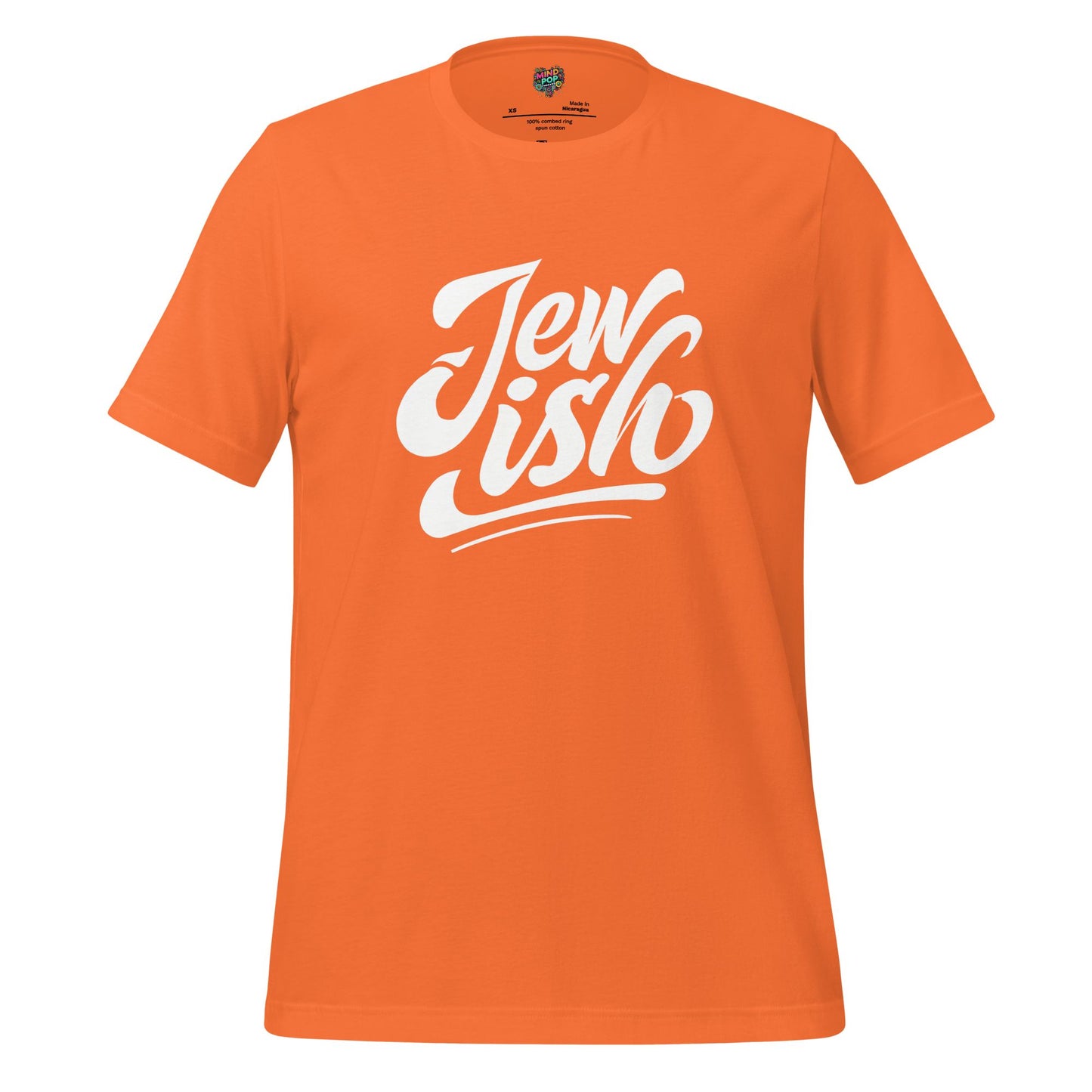 Jew-ish Funny Religion Tee Orange
