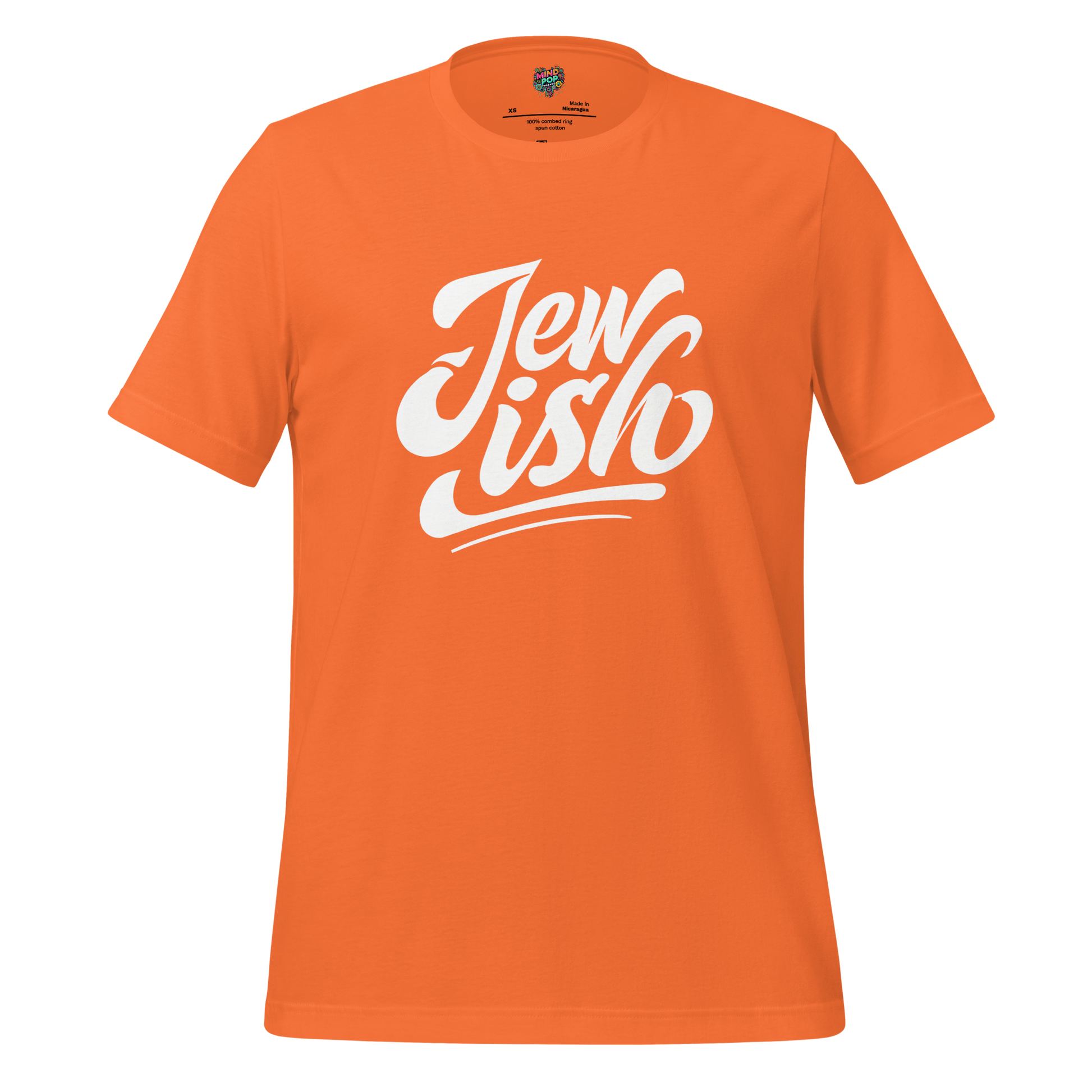 Jew-ish Funny Religion Tee Orange