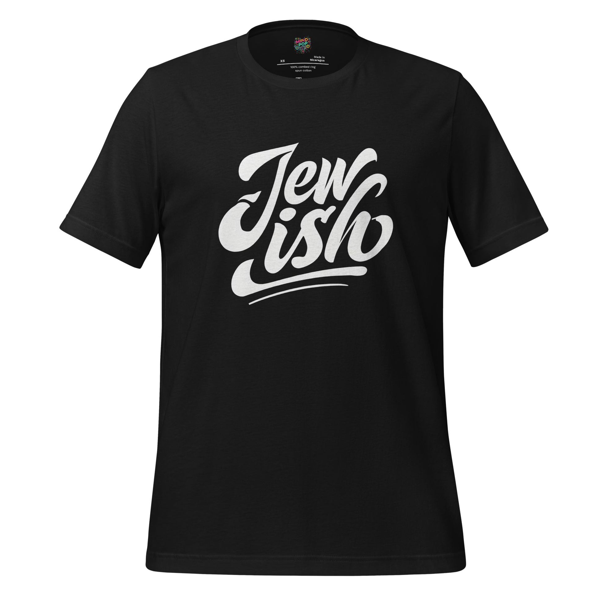 Jew-ish Funny Religion Tee Vintage Black