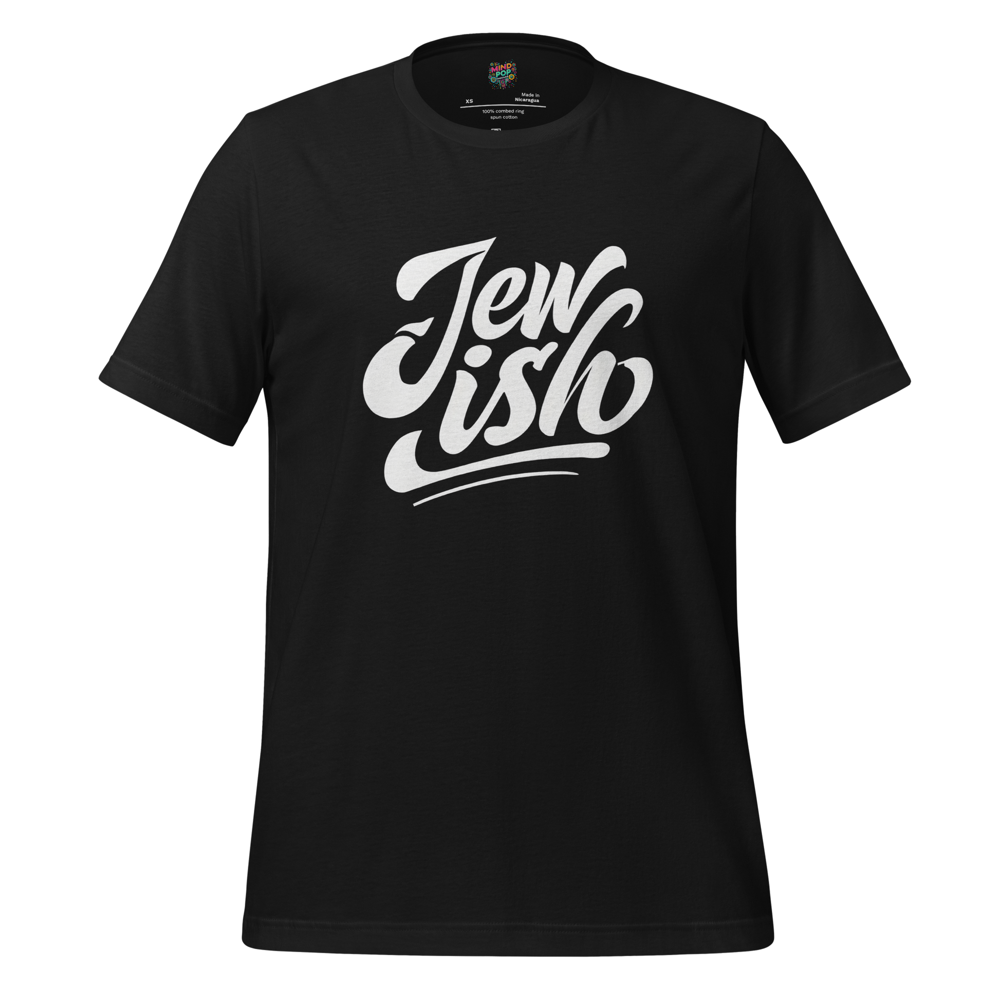 Jew-ish Funny Religion Tee Vintage Black