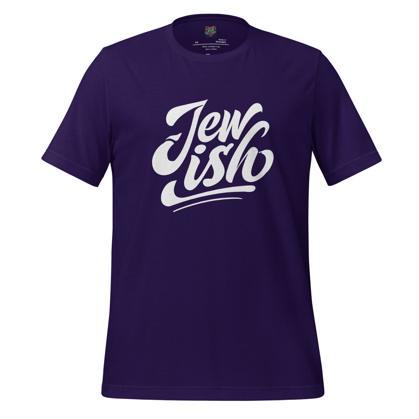 Jew-ish Funny Religion Tee Team Purple