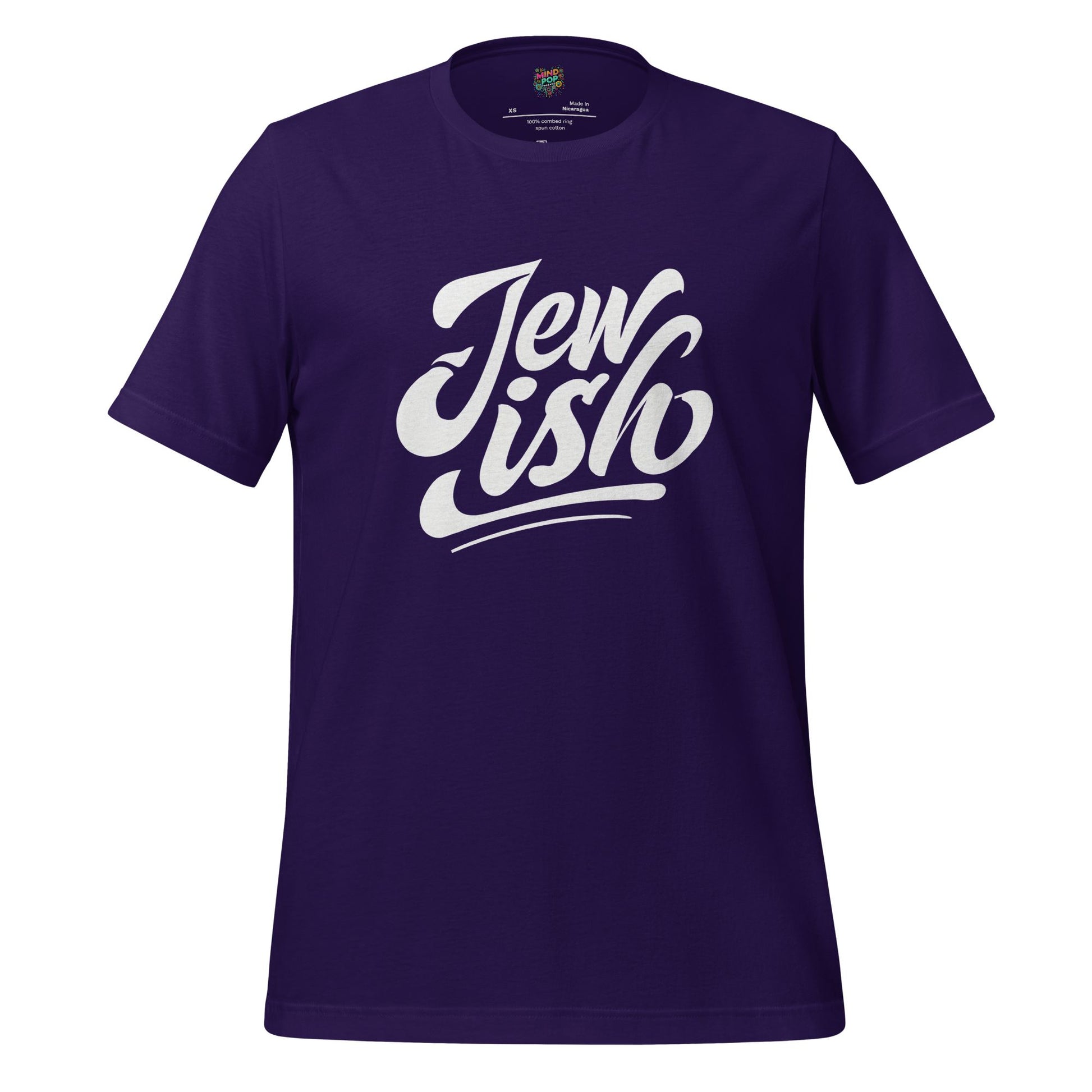 Jew-ish Funny Religion Tee Team Purple