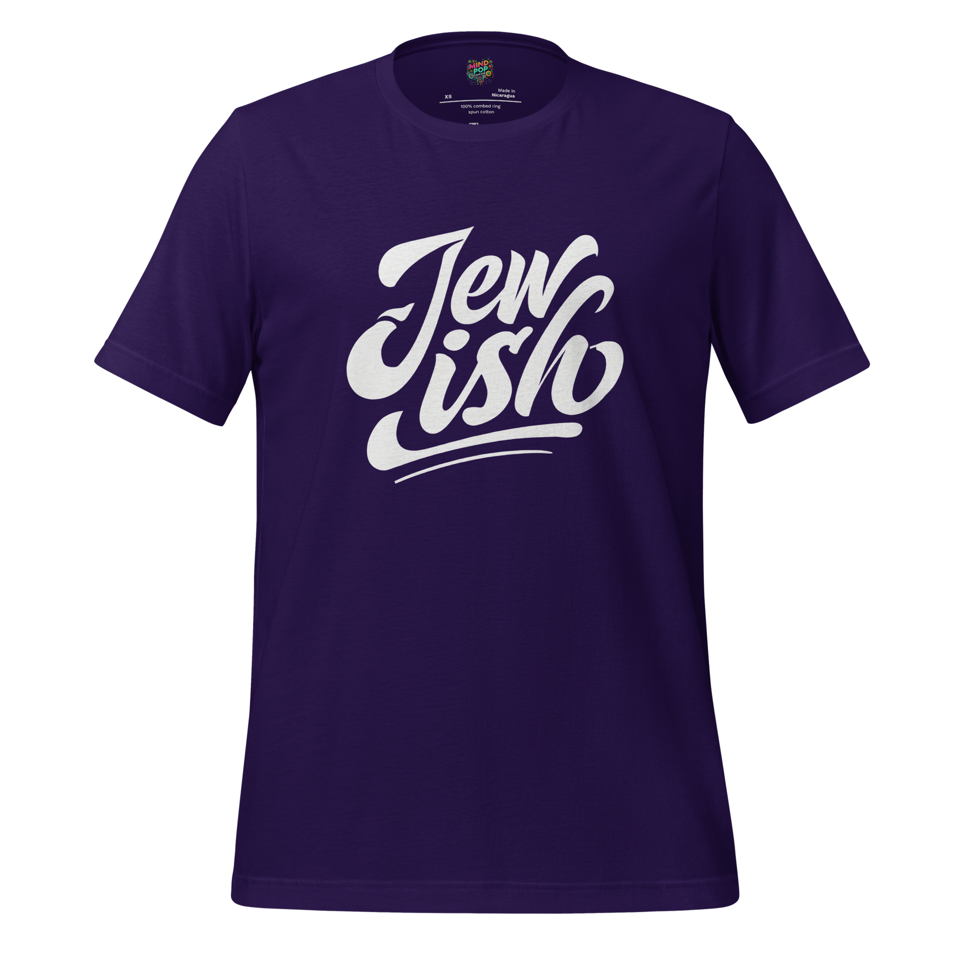 Jew-ish Funny Religion Tee Team Purple